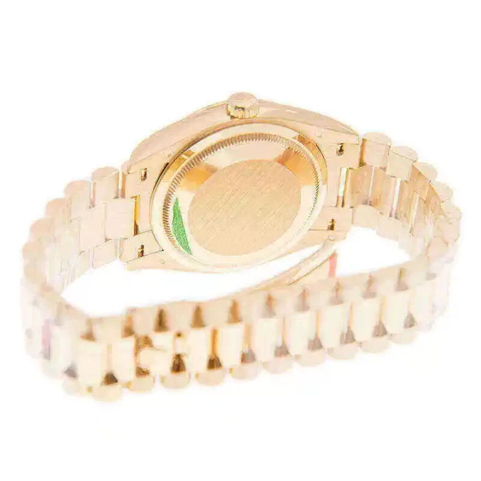 Rolex Day-Date 128238-0069 36mm Green ombre Extremely Rare 18KT Yellow Gold Stainless Steel Automatic Green Dial - 图片 6