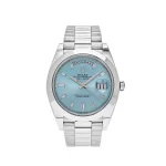 Rolex Day-Date 228206 Platinum Ice Blue Diamond Dial