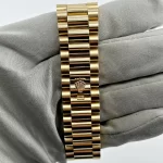 Rolex Day-Date 128238 Yellow Gold Green Ombre Diamond Dial - 图片 4