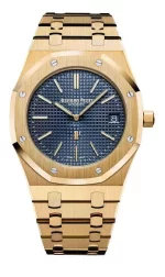 Audemars Piguet Oak Jumbo Extra-thin 39mm Blue dial Yellow Gold Watch 15202BA.OO.1240BA.01 - 图片 2
