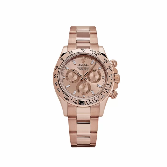 Rolex Daytona 116505 Rose Gold Sundust Diamond Baguette Dial - 图片 1