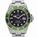 Rolex Submariner Date 16610V 'Kermit' Bezel Flat 4 Stainless Steel Black Dial Oyster (2003) - 图片 3
