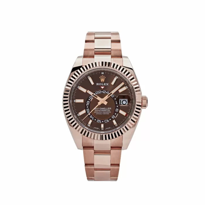 Rolex Sky-Dweller 326935 Rose Gold Chocolate Dial Oyster - 图片 1