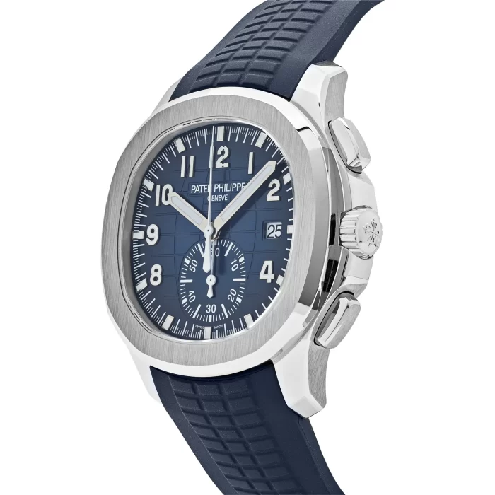 Patek Philippe Aquanaut 5968G-001 White Gold Blue Dial (2024) Uncut Strap - 图片 5