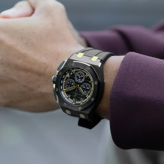 Audemars Piguet Royal Oak Offshore 26420CE.OO.A127CR.01 Chronograph Black Ceramic Yellow Gold Black Dial - 图片 7