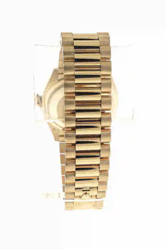 Rolex Day-Date 36 Champagne Diamond Dial Gold Diamond Bezel Watch 128348RBR-0008 - 图片 4