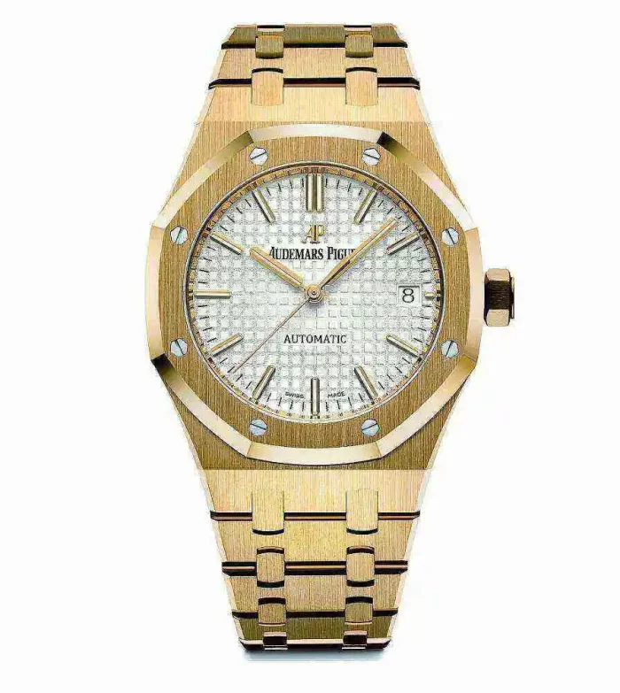 Audemars Piguet Oak Selfwinding, Silver dial, 37mm, Yellow gold, 15450BA.OO.1256BA.01 - 图片 1