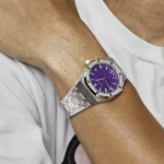 Audemars Piguet Royal Oak 15551BC.ZZ.1356BC.02 White Gold Purple Dial Diamond Bezel Special Edition (2023) - 图片 5