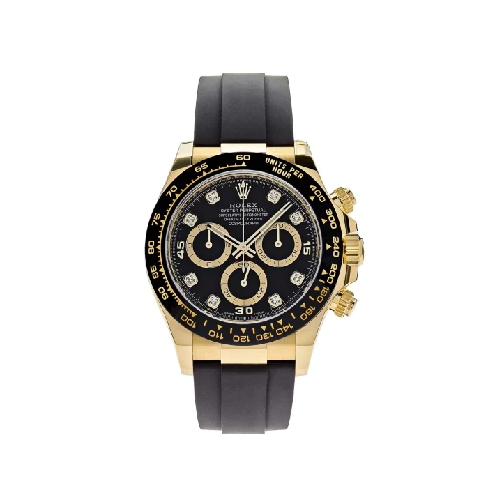 Rolex Daytona 116518LN Yellow Gold Black Diamond Dial - Image 1