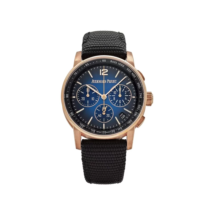 Audemars Piguet Code 11.59 26393OR.OO.A002KB.03 Selfwinding Chronograph Rose Gold Blue Dial (2022) - 图片 2