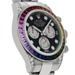 Rolex Daytona 116599RBOW 'Rainbow' White Gold Black Diamond Dial Sapphire Bezel - 图片 2