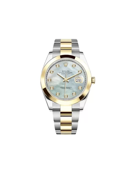Rolex Datejust 126303 Stainless Steel Yellow Gold Mother of Pearl Diamond Dial