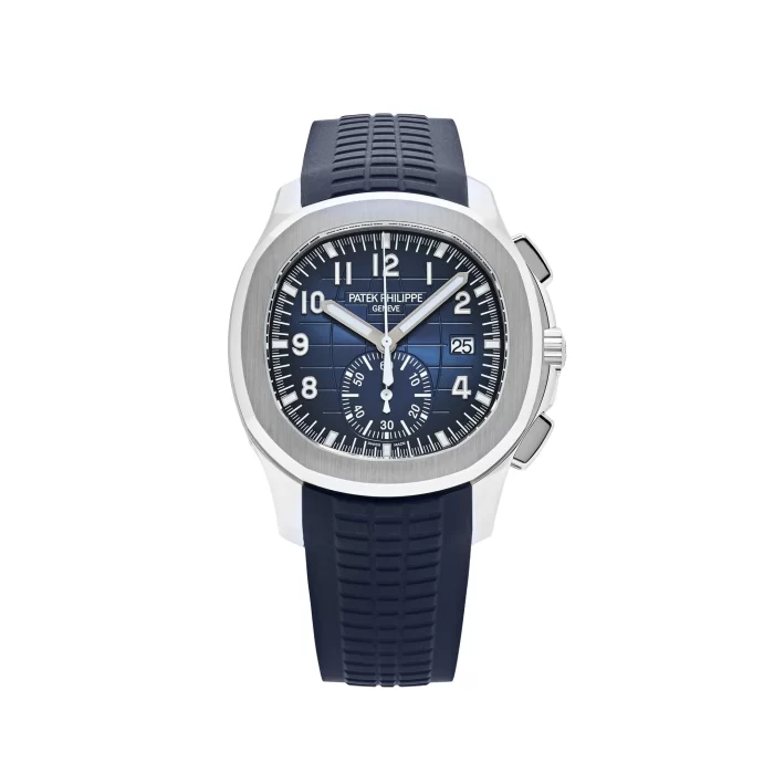 Patek Philippe Aquanaut 5968G-001 White Gold Blue Dial (2024) Uncut Strap - 图片 1