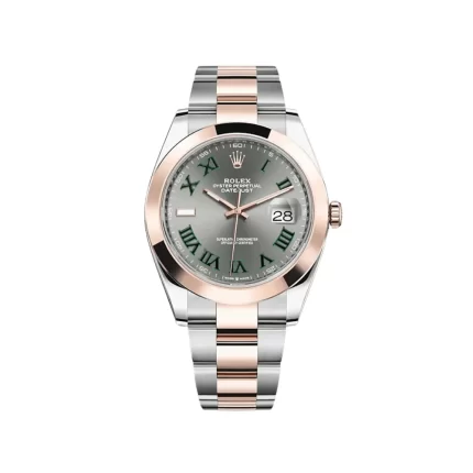 Rolex Datejust 126301 Stainless Steel Rose Gold Slate Dial