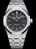 Audemars Piguet Oak Frosted Gold Selfwinding, Black dial, 37mm,White gold, 15454BC.GG.1259BC.03 - 图片 3