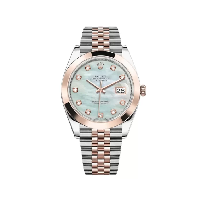 Rolex Datejust 126301 Stainless Steel Rose Gold Mother of Pearl Diamond Dial Jubilee - 图片 1