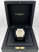 Audemars Piguet Royal Oak 15407ST.OO.1220ST.02 Double Balance Wheel Openworked Stainless Steel Pink Gold-Toned Dial (2024) - 图片 6