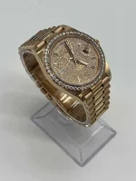 Rolex Day-Date 228345RBR Rose Gold Diamond Bezel Diamond-Paved Dial - 图片 3