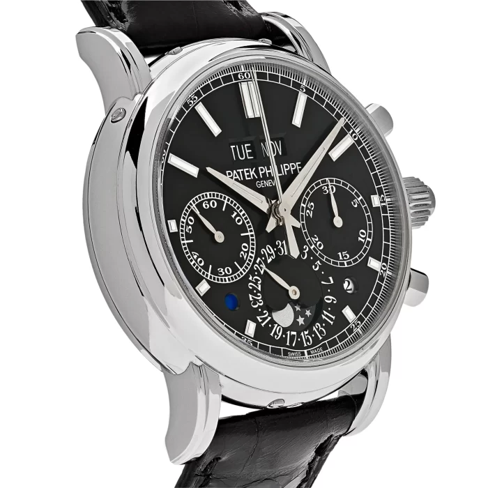 Patek Philippe Grand Complications 5204P-011 Perpetual Calendar Chronograph Platinum Black Dial - 图片 3