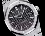 Audemars Piguet Oak Frosted Gold Selfwinding, Black dial, 37mm,White gold, 15454BC.GG.1259BC.03 - 图片 4