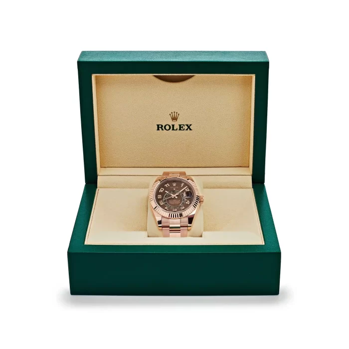 Rolex Sky-Dweller 326935 Rose Gold Chocolate Arabic Numeral Dial - 图片 5