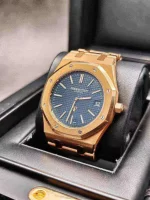 Audemars Piguet Oak Jumbo Extra-thin 39mm Blue dial Yellow Gold Watch 15202BA.OO.1240BA.01 - 图片 3