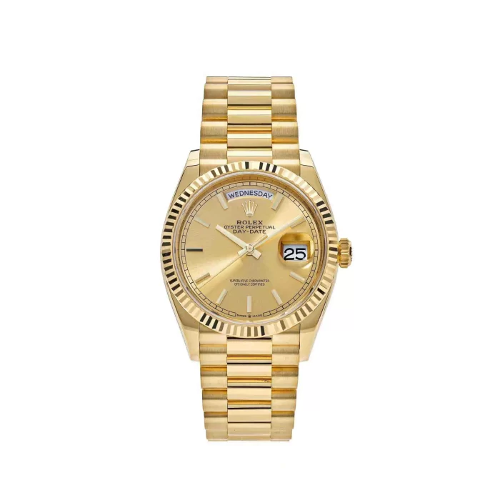 Rolex Day-Date 128238-0045 Yellow Gold Champagne Dial - 图片 1