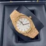 Audemars Piguet Oak Frosted Gold Silver dial, 33mm, 18k Rose gold, 67653OR.GG.1263OR.01 - 图片 4