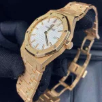 Audemars Piguet Oak Frosted Gold Silver dial, 33mm, 18k Rose gold, 67653OR.GG.1263OR.01 - 图片 7