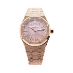 Audemars Piguet Oak Frosted Gold, Rose dial, 37mm, 18k Rose gold, 15454OR.GG.1259OR.03 - 图片 3