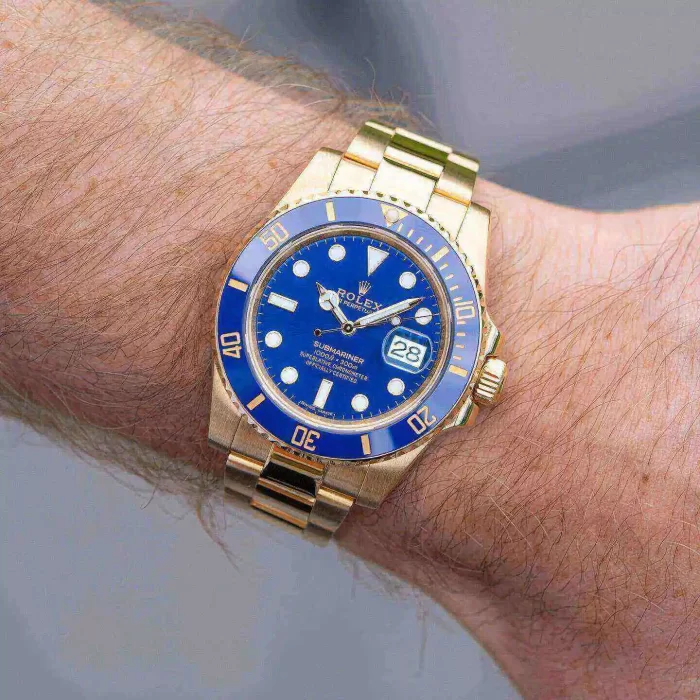 Rolex Submariner 116618LN-0003 40mm 18K Yellow Gold Oyster Bracelet Automatic Blue Dial - 图片 3