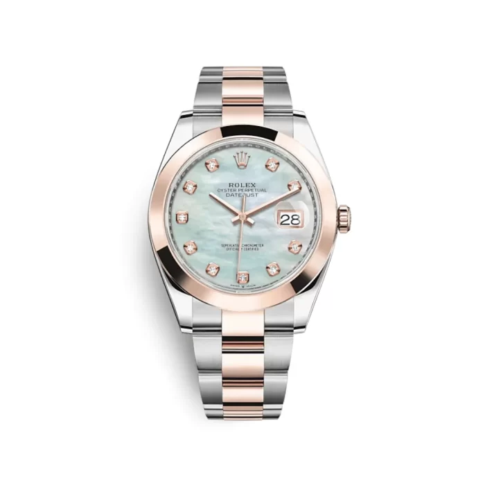 Rolex Datejust 126301 Stainless Steel Rose Gold Mother of Pearl Diamond Dial - 图片 1