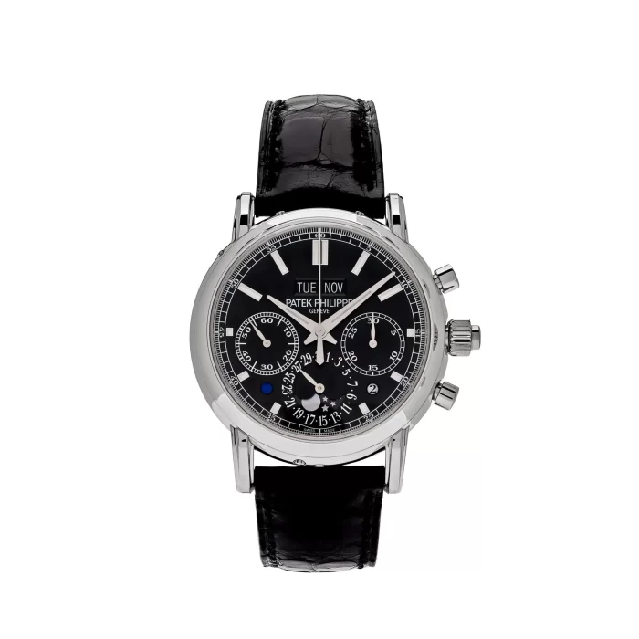 Patek Philippe Grand Complications 5204P-011 Perpetual Calendar Chronograph Platinum Black Dial - 图片 1