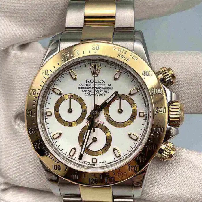 Rolex Cosmograph Daytona 116523-78593 Stainless Steel Yellow Gold White Dial - 图片 3