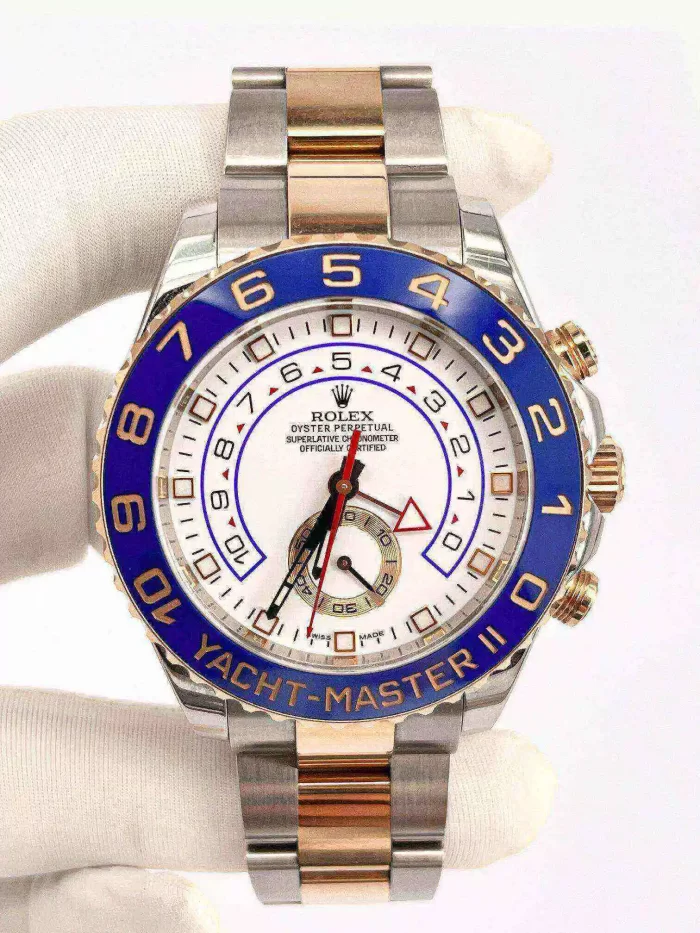 Rolex Yacht-Master 116681-78211 44mm 18KT Rose Gold Stainless Steel Automatic White Dial - 图片 2