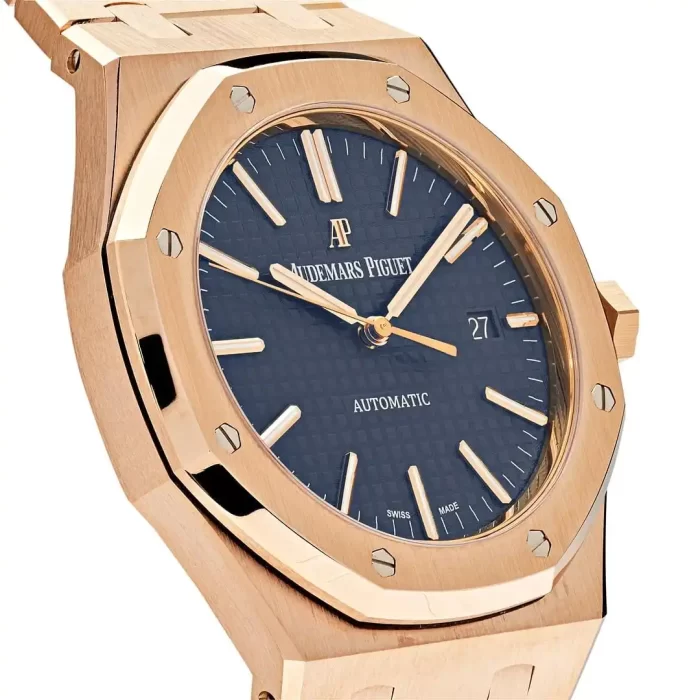 Audemars Piguet Royal Oak Selfwinding Rose Gold Blue Dial 15400OR.OO.1220OR.03 - 图片 4