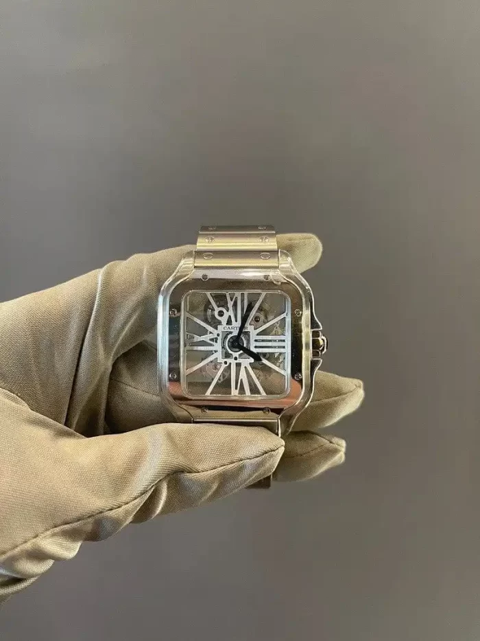 Santos de Cartier Skeleton WHSA0015 Stainless Steel - 图片 5