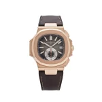 Patek Philippe Nautilus 5980R-001 Chronograph Date Rose Gold Brown Dial