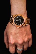 Audemars Piguet Oak Selfwinding, 41mm, 18k Rose Gold, Black Dial, 15500OR.OO.1220OR.01 - 图片 6