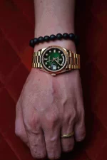 Rolex Day-Date 128238-0069 36mm Green ombre Extremely Rare 18KT Yellow Gold Stainless Steel Automatic Green Dial - 图片 2