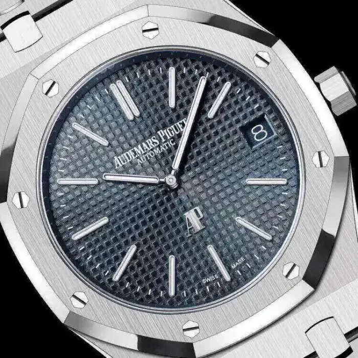 Audemars Piguet Oak Jumbo Extra-Thin Stainless Steel Blue dial Watch 15202ST.OO.1240ST.01 - 图片 4