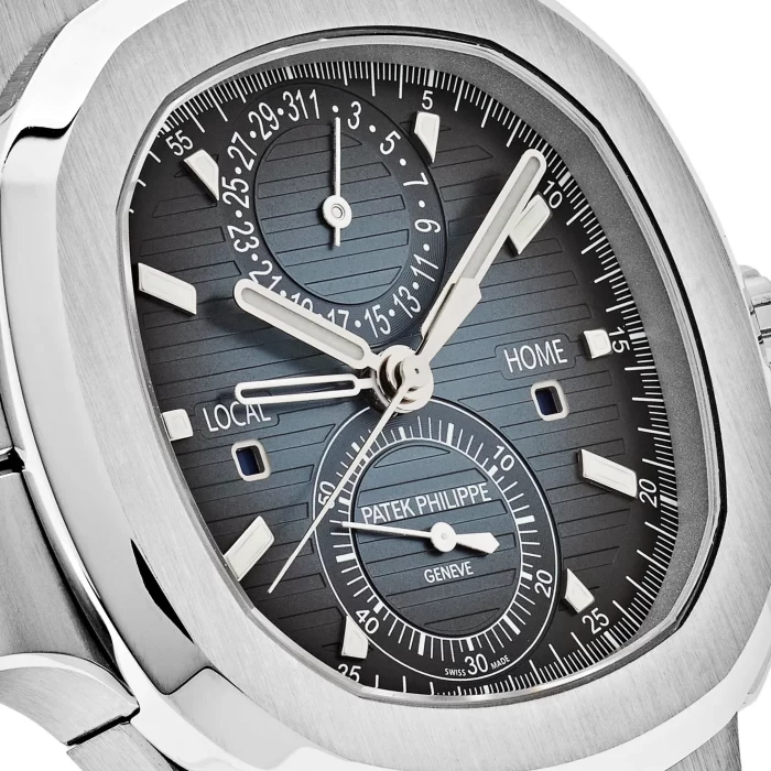 Patek Philippe Nautilus 5990/1A-011 'Travel Time' Flyback Chronograph Stainless Steel Blue Dial (2024) - 图片 5