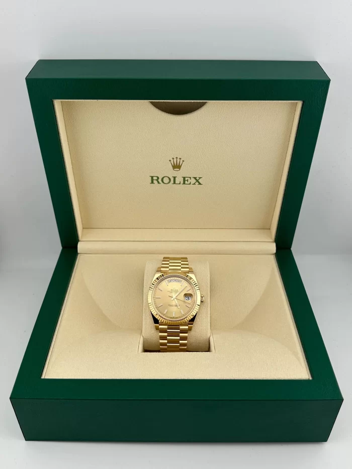 Rolex Day-Date 40 Yellow Gold Champagne Dial 228238 - Image 4