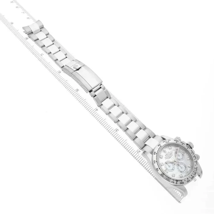 Rolex Cosmograph Daytona 116509-0064 White Gold Mother Of Pearl Diamond Dial - 图片 4