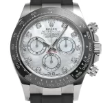 Rolex Cosmograph Daytona 116519LN-0026 White Mother of Pearl Dial Diamond Dial Oysterflex Strap - 图片 3