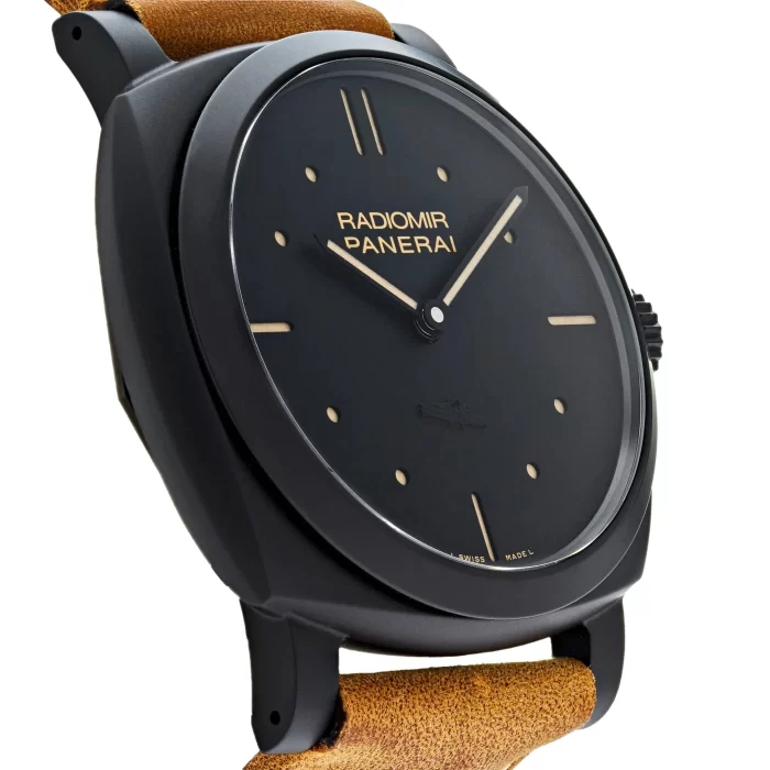 Panerai Radiomir 1940 3 Days Black Ceramic Scamosciato Strap PAM00577 - 图片 2