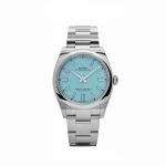 Rolex Oyster Perpetual 126000 Stainless Steel Baby Blue Dial