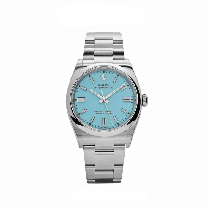 Rolex Oyster Perpetual 126000 Stainless Steel Baby Blue Dial - 图片 1