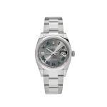 Rolex Datejust 126200 'Wimbledon' Stainless Steel Slate Dial