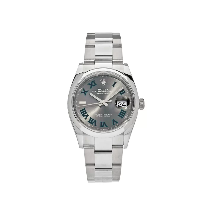 Rolex Datejust 126200 'Wimbledon' Stainless Steel Slate Dial - 图片 1